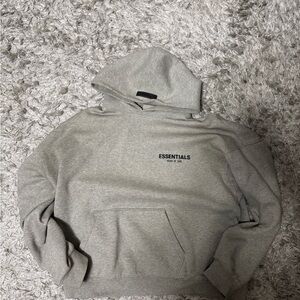 Essentials Heather Gray Hoodie for Men